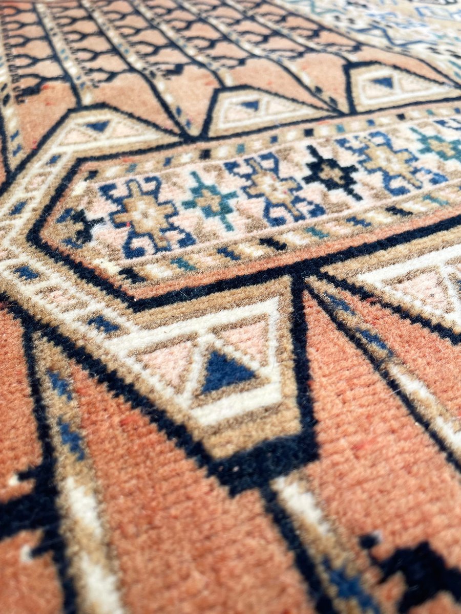 Tapis Turkmène / Tekke. Asie Centrale. Milieu 20 ième. 150 x 128 cm-photo-2