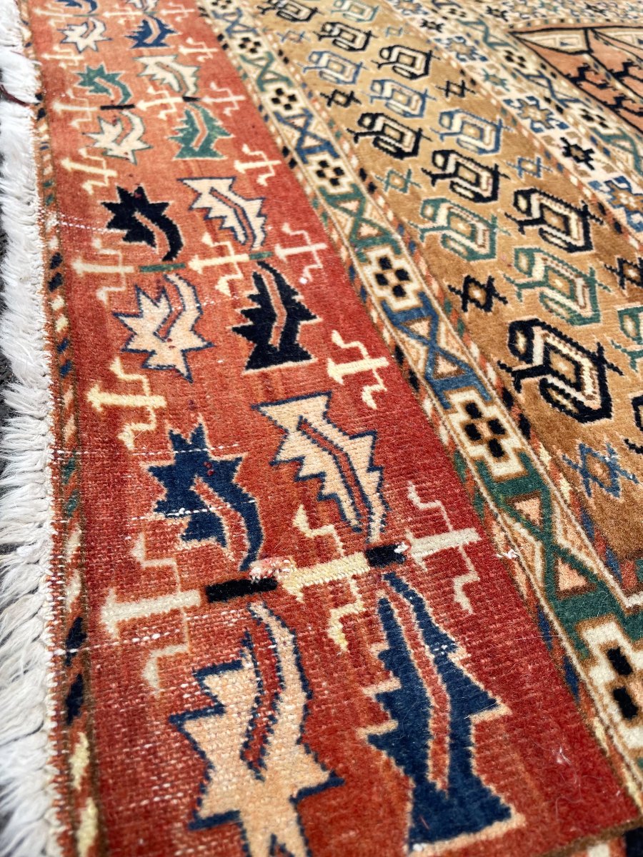 Tapis Turkmène / Tekke. Asie Centrale. Milieu 20 ième. 150 x 128 cm-photo-4