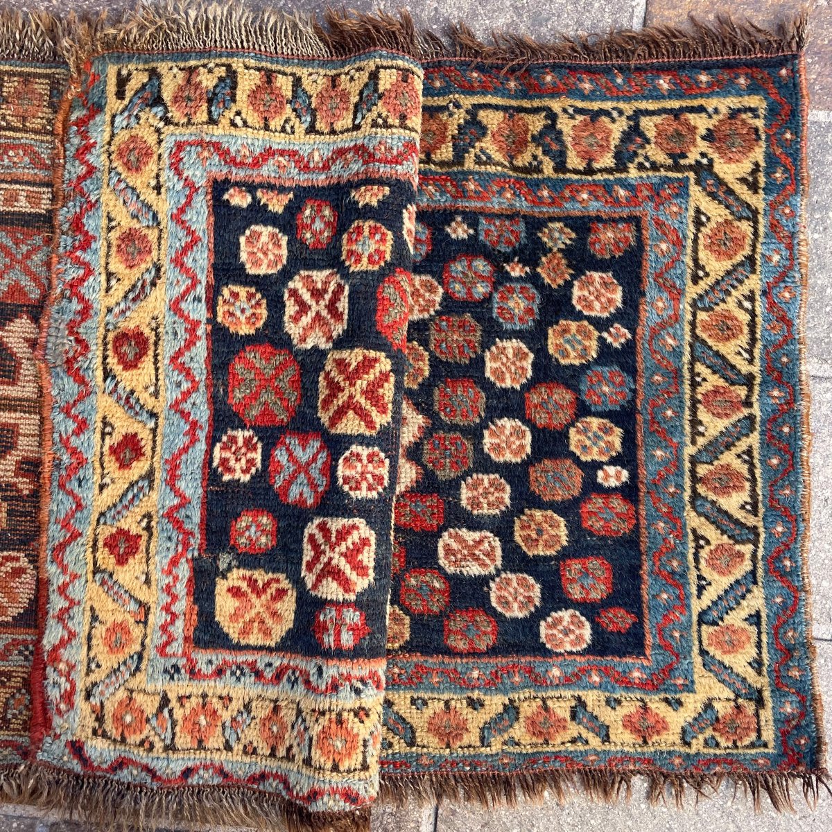 Paire de Khorjin. Perse. Circa 1900. 75 x 45 cm (x2). Tapis-photo-4