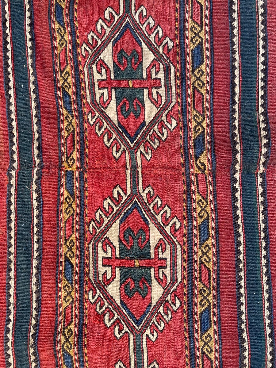 Assembled Maffrash Panels. Shahsaven. Persia. Circa 1880.  105 X 50 Cm. Rug-photo-2