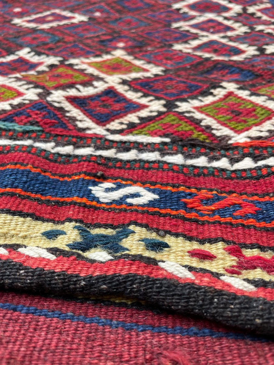 Double sacoche (Heybe). Anatolie. Milieu 20 ième. 147 x 48 cm. Tapis-photo-2
