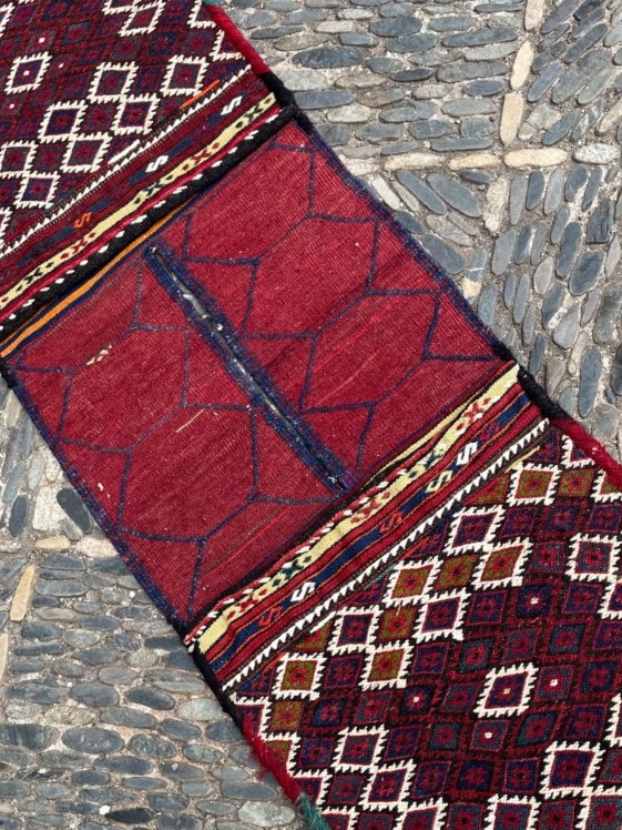 Double sacoche (Heybe). Anatolie. Milieu 20 ième. 147 x 48 cm. Tapis-photo-6