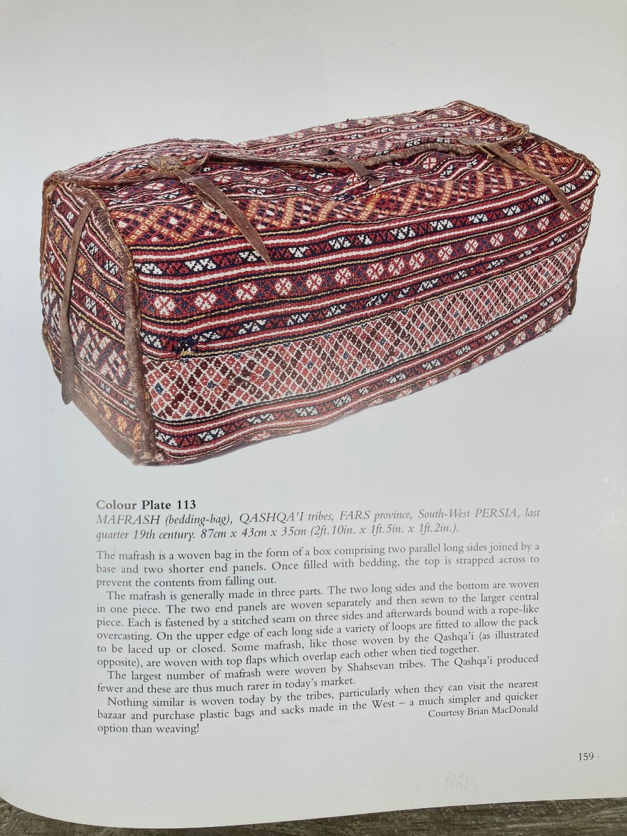 Fragment Of A Maffrash Qashqai / Persia. Late 19th Century. 75 X 53 Cm. Rug-photo-3