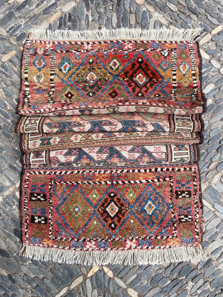 Two Khorjin Panels Joined Together. Persia. Early 20th Century. 160 X 71 Cm-photo-6