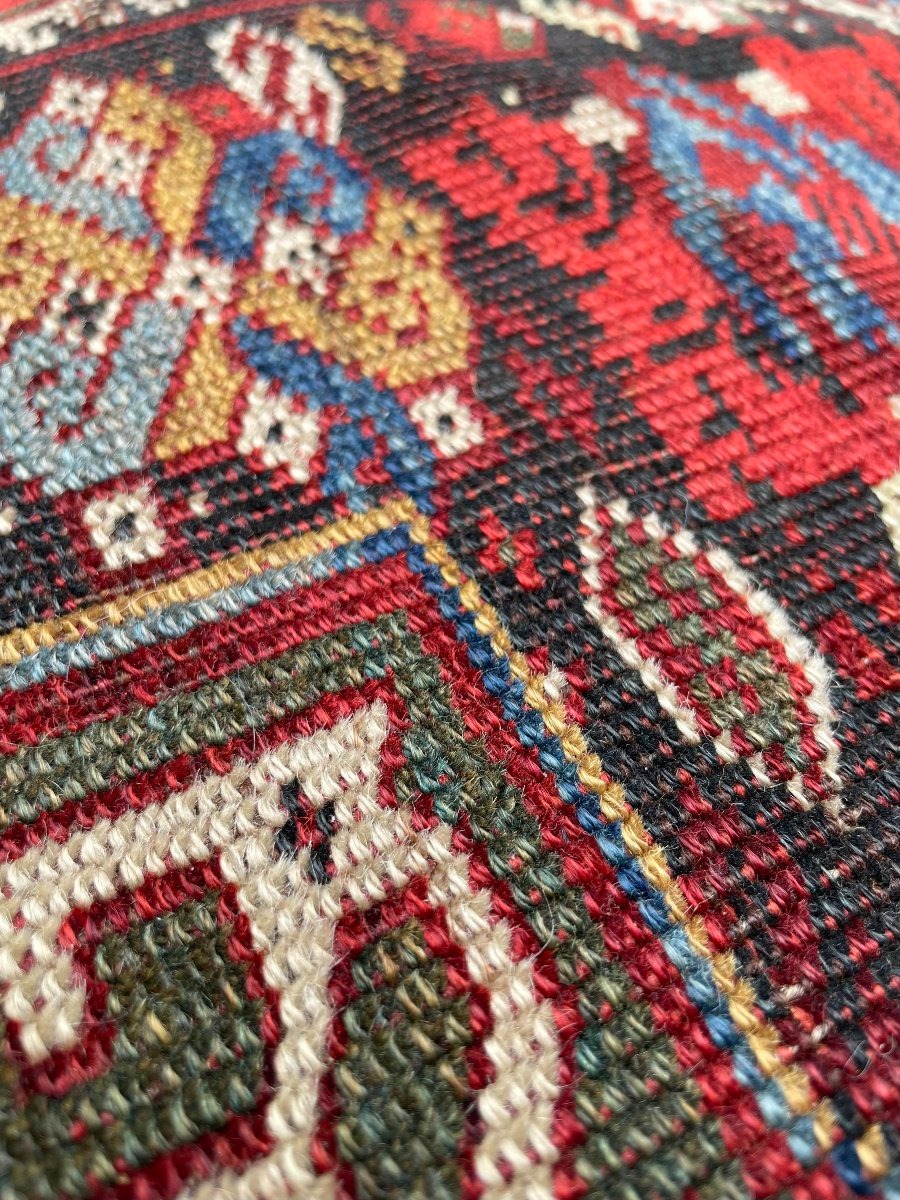 Khorjin / sacoche. Perse. Circa 1850. 70 x 72 cm. Tapis-photo-3