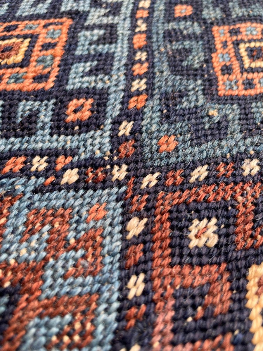 Khorjin / sacoche. Jaff Kurde. Perse. Circa 1900. 45 x 41 cm. Tapis-photo-7