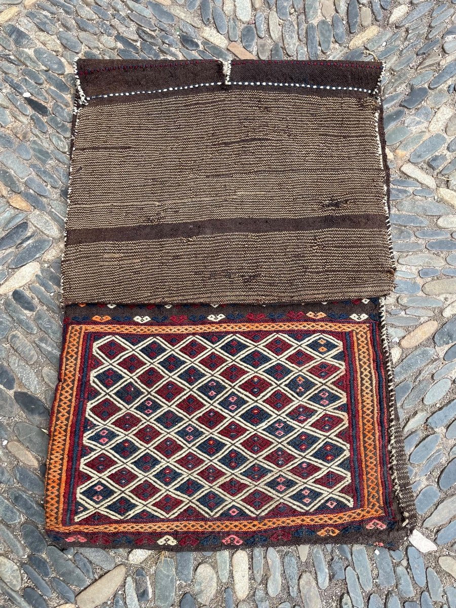 Heybe double sacoche. Anatolie. Circa 1900. 116 x 50 cm-photo-2