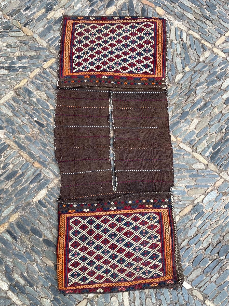 Heybe double sacoche. Anatolie. Circa 1900. 116 x 50 cm