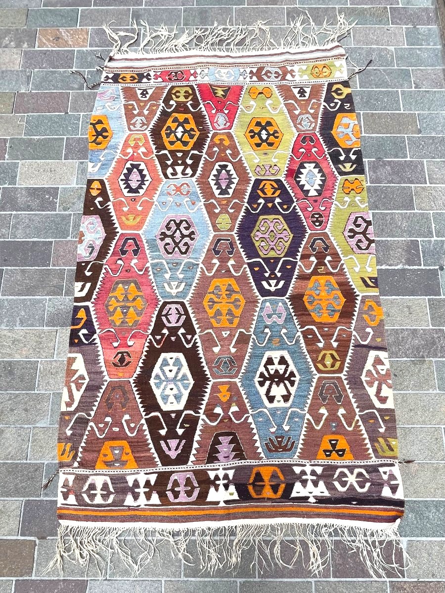 Kilim Barak - Anatolia. Circa 1960. 260 X 150 Cm. Rug