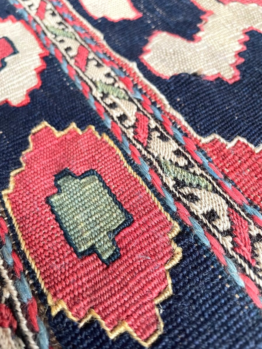 Maffrash Shahsaven. Perse. Circa 1880. 110 x 110 cm. Tapis tissé-photo-4