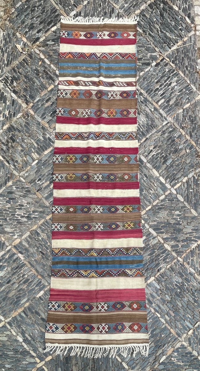 çankırı Kilim. Anatolia. Circa 1880. 256 X 76 Cm-photo-4