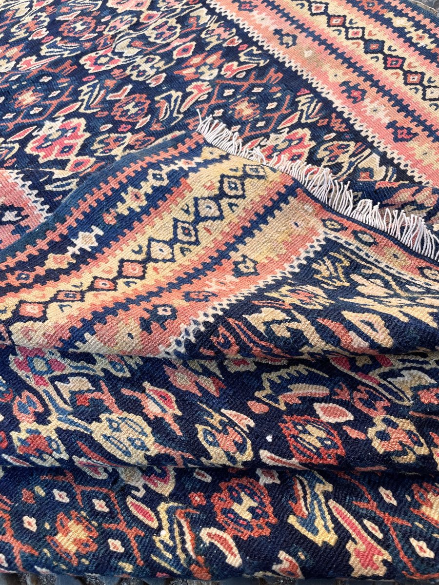 Kilim Senneh - Persia. Circa 1900. 183 X 128 Cm. Rug-photo-6