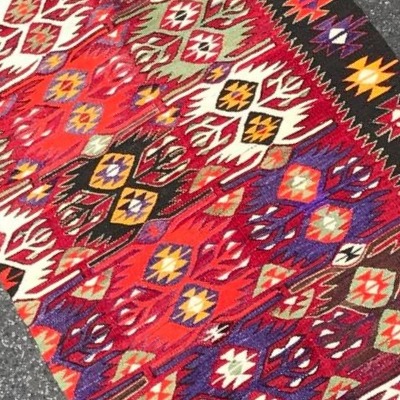 Afyon Daskiri Kilim - Anatolia. Circa 1950.  285 X 90 Cm-photo-2