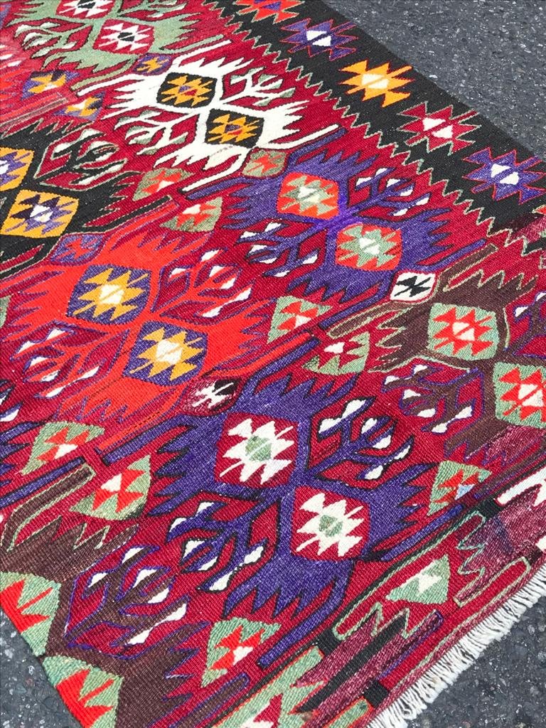 Afyon Daskiri Kilim - Anatolia. Circa 1950.  285 X 90 Cm-photo-3
