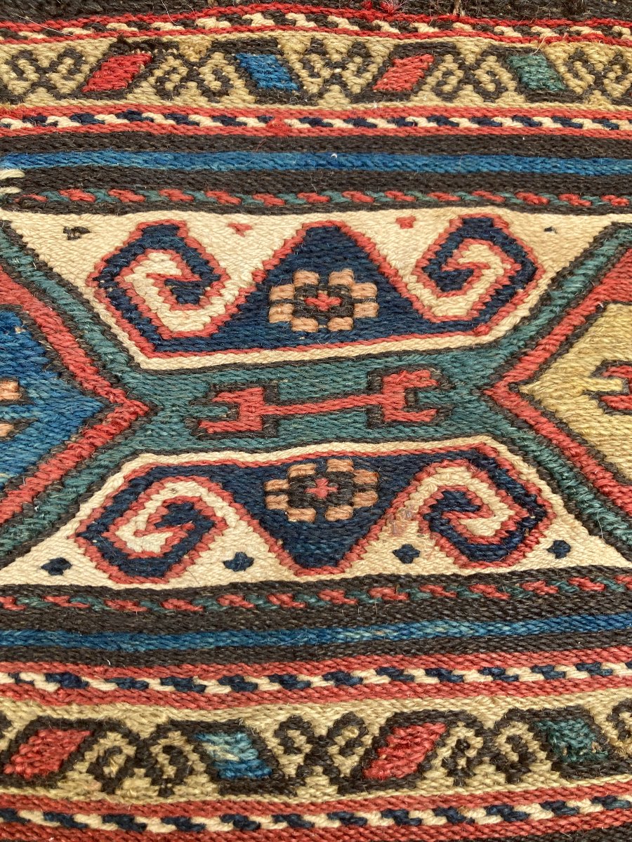 Maffrash Karabakh Fragment. Caucasus. Circa 1825. 46 X 43 Cm. Rug-photo-2