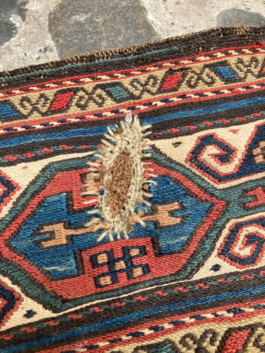 Maffrash Karabakh Fragment. Caucasus. Circa 1825. 46 X 43 Cm. Rug-photo-3