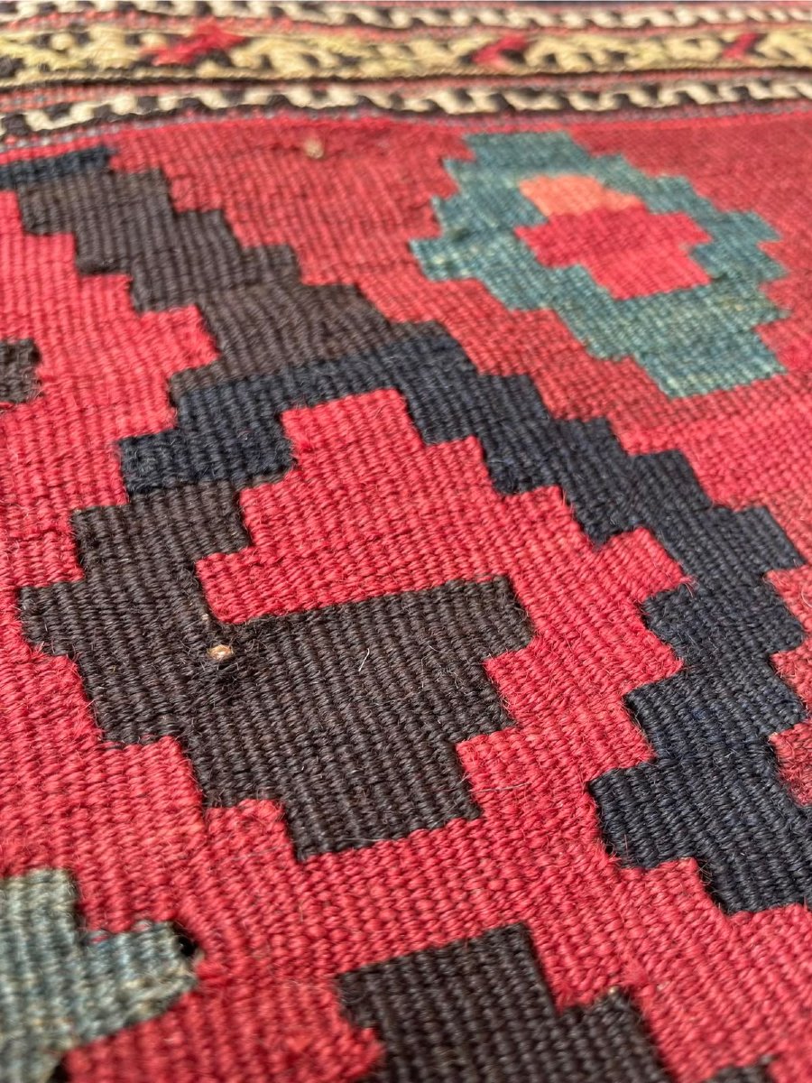 Kilim Shahsaven - Perse. Fin 19 ième. 140 x 100 cm. Tapis-photo-2