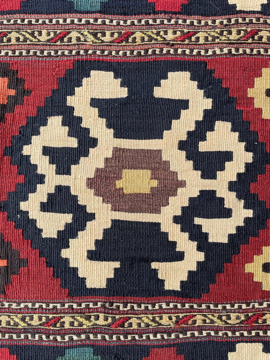 Kilim Shahsaven - Perse. Fin 19 ième. 140 x 100 cm. Tapis-photo-4