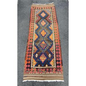 Kilim Veramin - Qashqai. Perse. Circa 1900/1920.. 360 x 120 cm cm