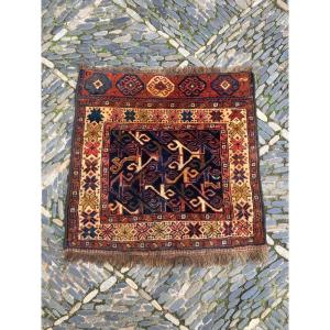 Tapis - Face de sacoche. Qashqai / Perse. Début 20 ième. 74 x 70 cm