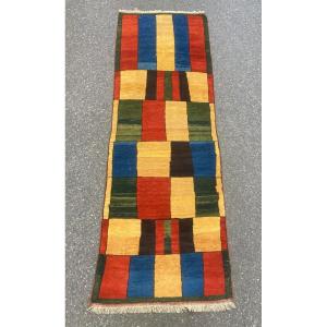 Tapis Gabbeh - Iran. Milieu 20 ième. 285 x 92 cm