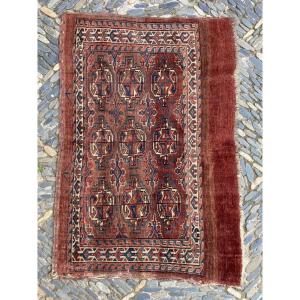 Tapis de selle Yomud Turkmène. Circa 1880. 115 x 73 c