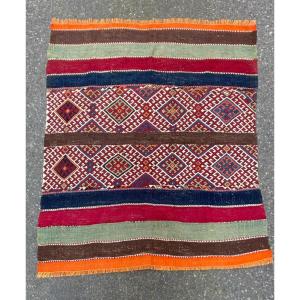 Kilim Cuval Gaziantep - Anatolie. Circa 1880.  130 x 108 cm