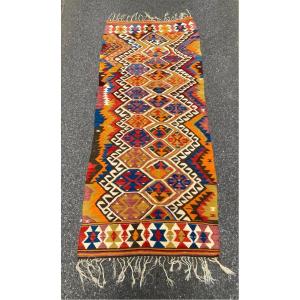 Anatolian Kilim. Mid-20th Century. 305 X 125 Cm