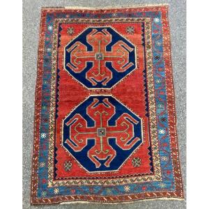Caucasian Rug. Kazakh Motif. Early 20th Century. 215 X 145 Cm