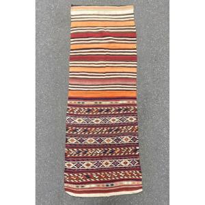 Kilim / Cuval Fethiye - Anatolia. Circa 1960. 250 X 82 Cm