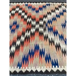 Kilim Qashqai / Veramin. Persian. Mid 20th. 322 X 142 Cm