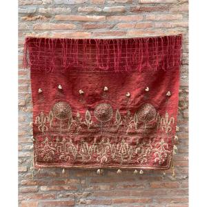 Antique Chest Cover. Pakistan. Circa 1880. 106 X 106 Cm