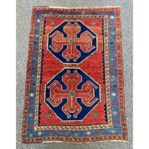 Caucasian Rug. Kazakh Motif. Early 20th Century. 215 X 145 Cm
