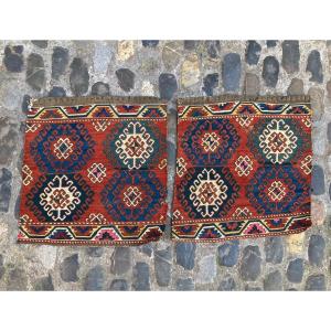 Pair Of Fragments From Maffrash Karabakh / Caucasus. Circa 1880. 52 X 48 Cm 