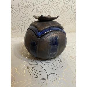 « Bleu métal » Céramique Claude Agier Mollinari