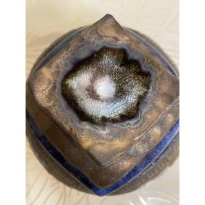 “Bleu Métal” Céramique Claude Agier Mollinari 