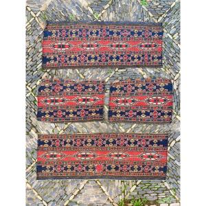 Maffrash Caucase. Ensemble 4 pièces. Circa 1850. 106 x 45 cm