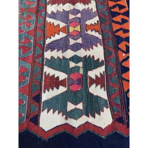 Kilim Bergama Anatolie, début XX. 297 x  150 cm