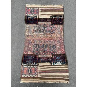 Double sacoche de dromadaire ouverte. Bathiyari - Perse. Circa 1900. 185 x 100 cm1 cm