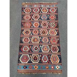 Kilim Qashqai - Perse. Circa 1900. 300 x 150 cm