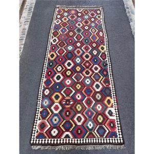 Kilim Qashqai - Veramin. Perse. Circa 1880. 350 x 145 cm