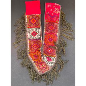 Segucha. Uzbekistan. Silk On Cotton. Mid-20th Century. 80 X 70 Cm
