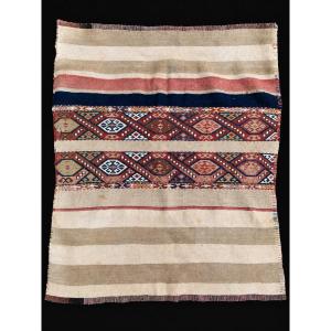 Chuval ( poche à céréales ). Mersin - Anatolie. Circa 1920. 125 x 115 cm cm