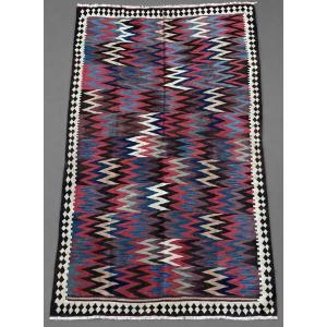 Veramin Kilim. Persian. Circa 1880. 230 X 138 Cm