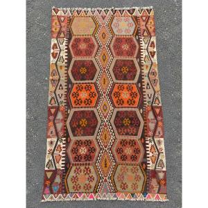 Sivas Kilim. Anatolia. Mid-20th Century. 355 X 170 Cm