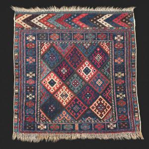 Khorjin / Bag Front. Qashqai. Persia. Circa 1900. 62 X 62 Cm