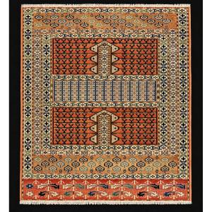 Turkmen / Tekke Rug. Central Asia. Mid-20th Century. 150 X 128 Cm