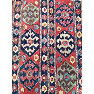 Maffrash Shahsaven. Perse. Circa 1880. 110 x 110 cm. Tapis tissé