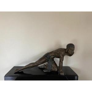 Art Deco Sculpture Athlete 65 Cm