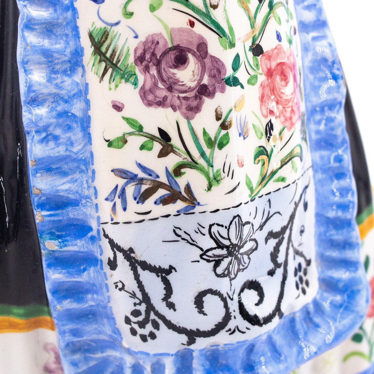 Sculpture, Mola Ceramics, "woman In Sennori Costume," 20th Century-photo-3